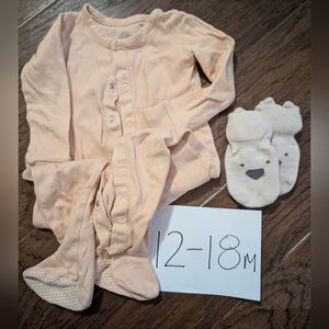 Colored Organics Skylar footed pajama, 12-18 mo